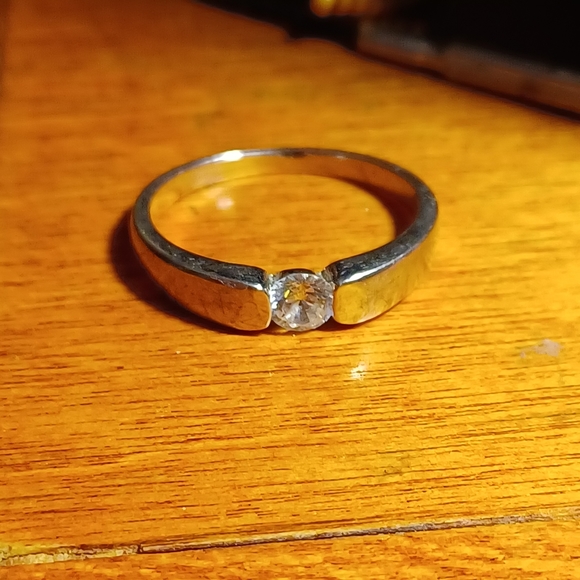 Other - Men's Solitaire White Sapphire .925